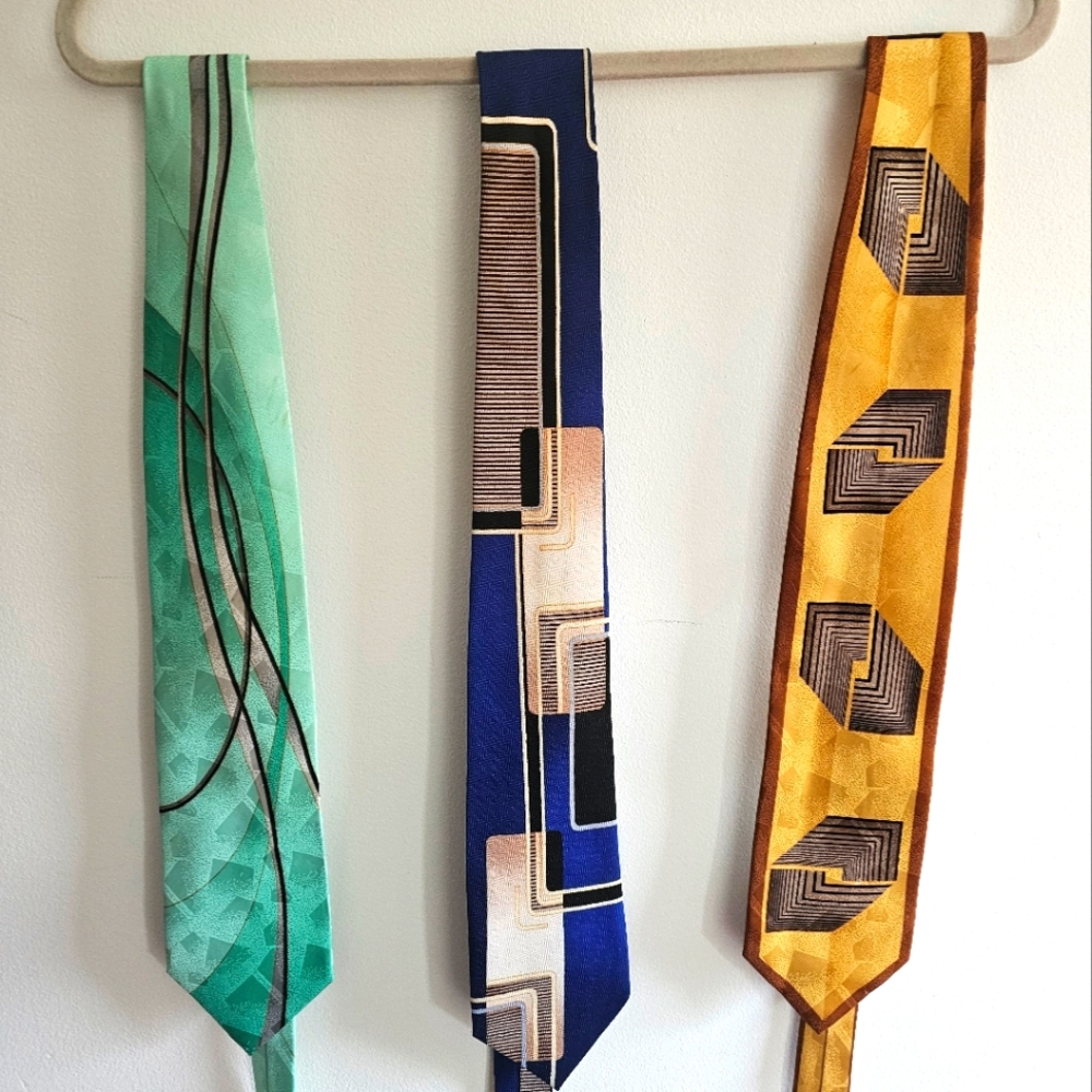 Trio of Geometric Fratello Men's Ties